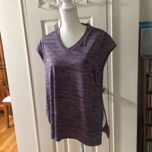 Adidas V Neck XL Cap Sleeve Athletic Top